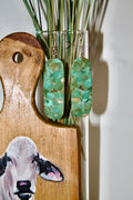 Turquoise Slab Earrings